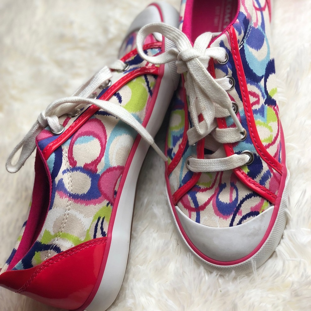 Classic Coach Barrett Sneakers | Rainbow Size 7